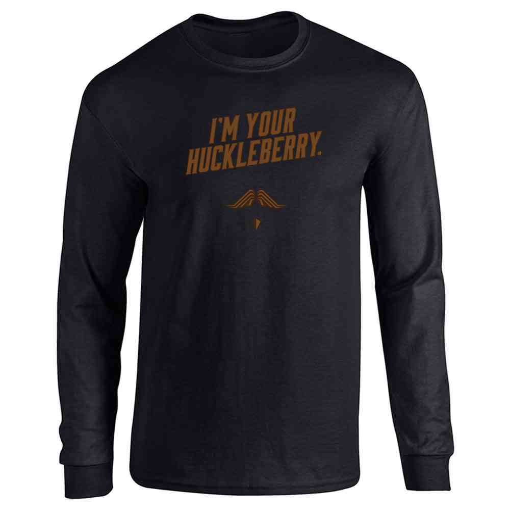 Im Your Huckleberry Western Quote Funny Vintage  Long Sleeve