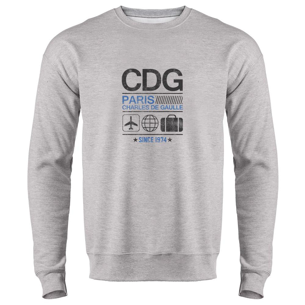 CDG Charles De Gaulle Paris Airport Code Travel Long Sleeve