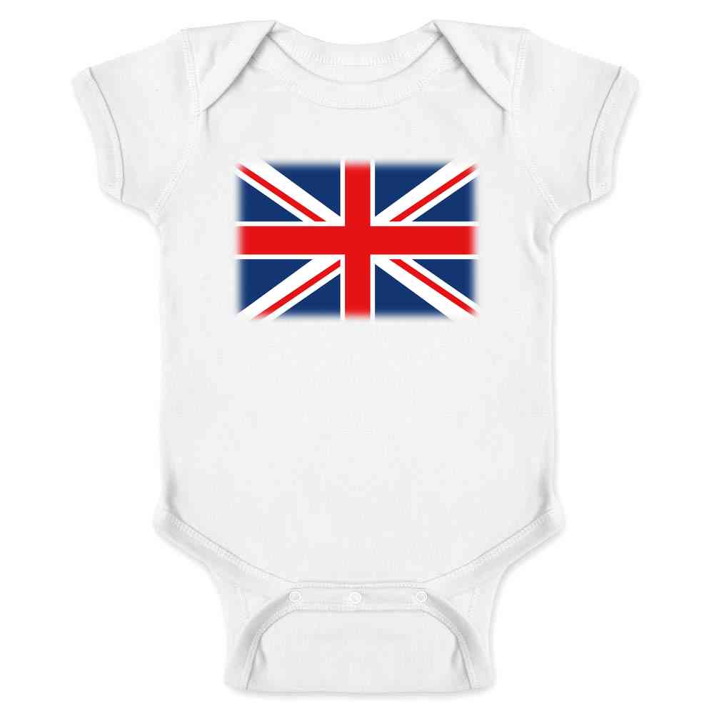 Union Jack Flag Great Britain United Kingdom England Scotland Wales Baby Bodysuit