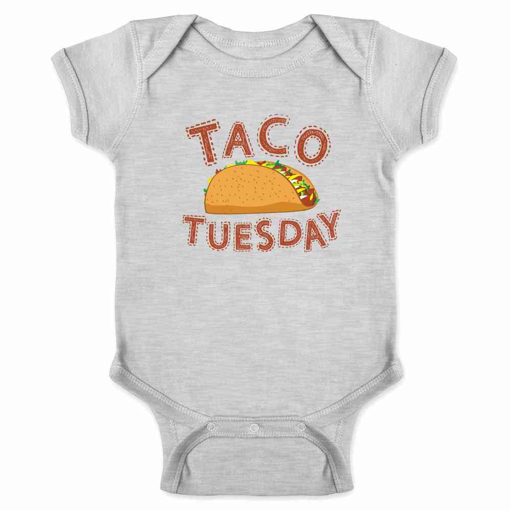 Taco Tuesday Cinco de Mayo Funny Cute Mexican food Baby Bodysuit