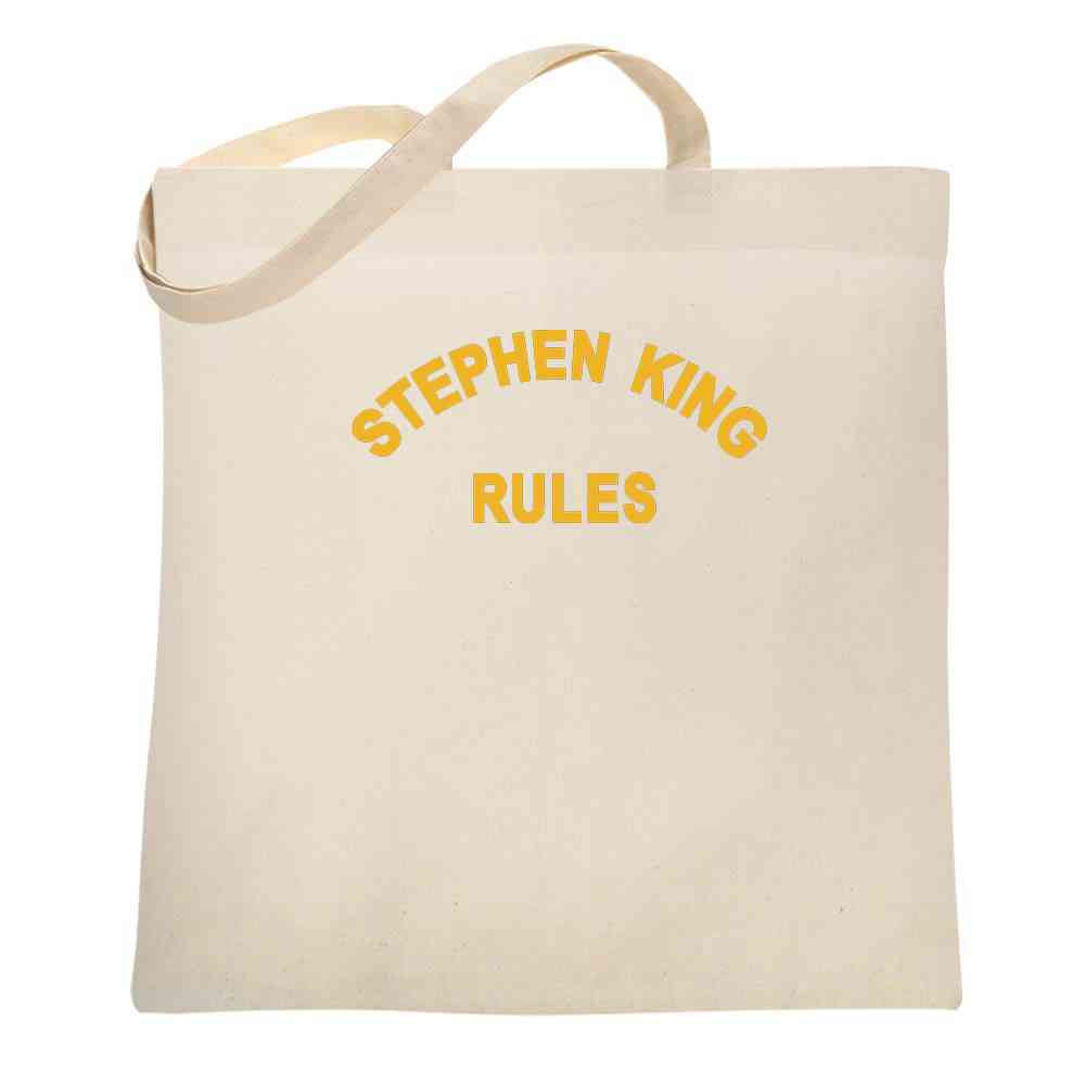 Stephen King Rules Horror Movie Funny Retro 80s Tote Bag