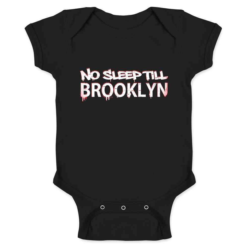 No Sleep Till Brooklyn Graffiti NYC Baby Bodysuit