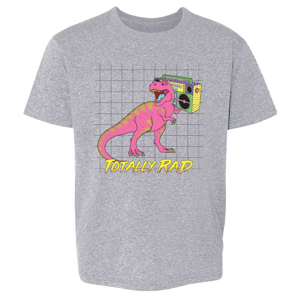 Totally Rad T Rex With Boombox 90s Aesthetic Kids & Youth Tee