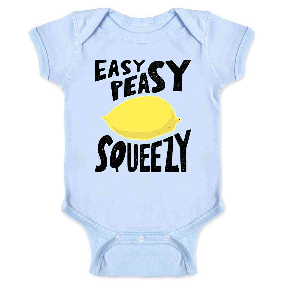 Easy Peasy Lemon Squeezy Cute Funny Baby Bodysuit – Pop Threads