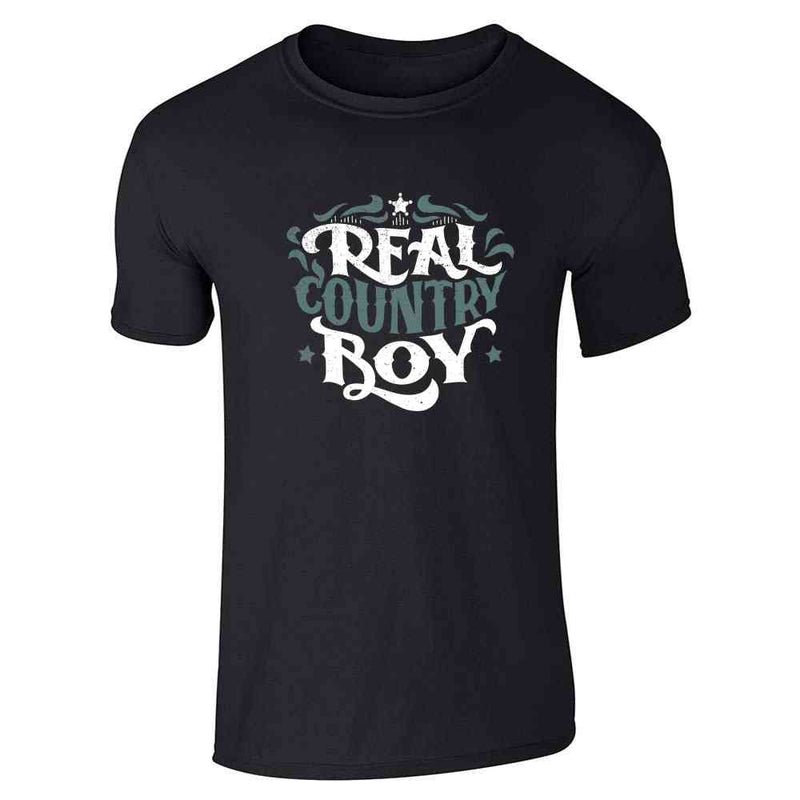 Real Country Boy Retro Vintage Western Style Unisex Tee
