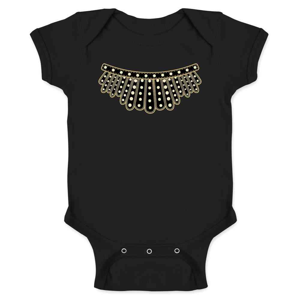 RBG I Dissent Jabot Collar Ruth Bader Ginsburg Baby Bodysuit