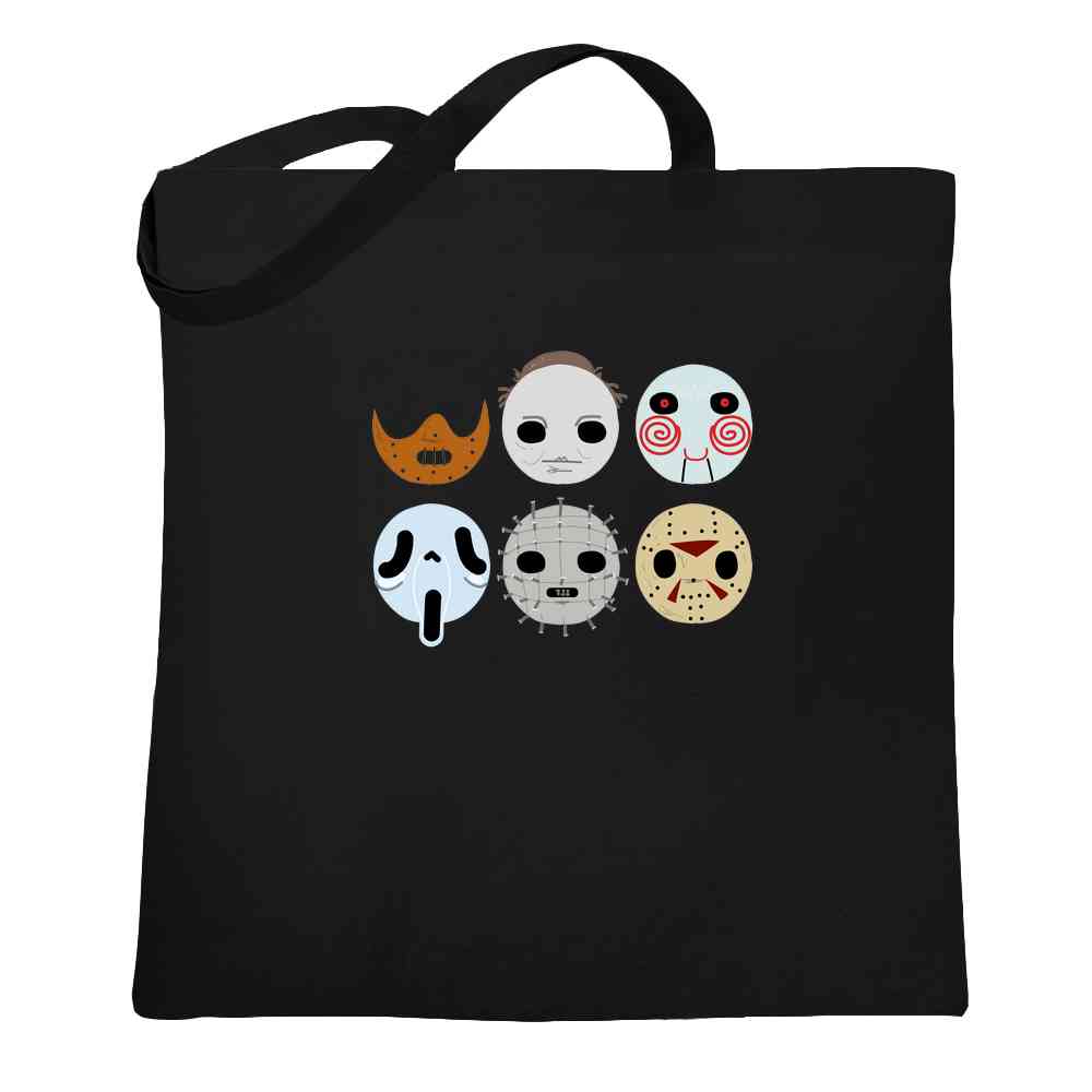 Horror Masks Monster Scary Movie Halloween Spooky Tote Bag
