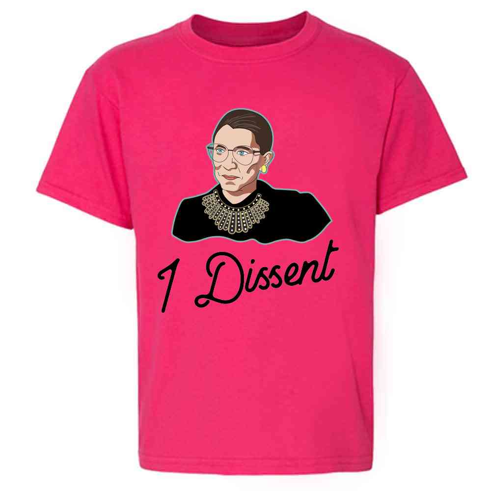 I Dissent RBG Shirt Liberal Justice Supreme Court Kids & Youth Tee