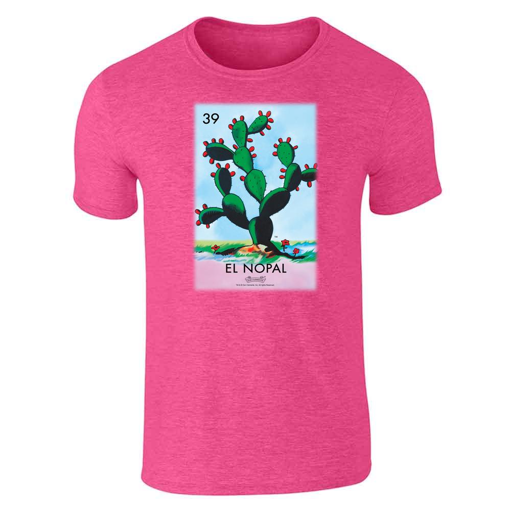 kaktus loteria El Nopal Cactus Loteria Card Mexican Bingo Unisex Tee Short Sleeve T-Shirt / Gray / 4XL