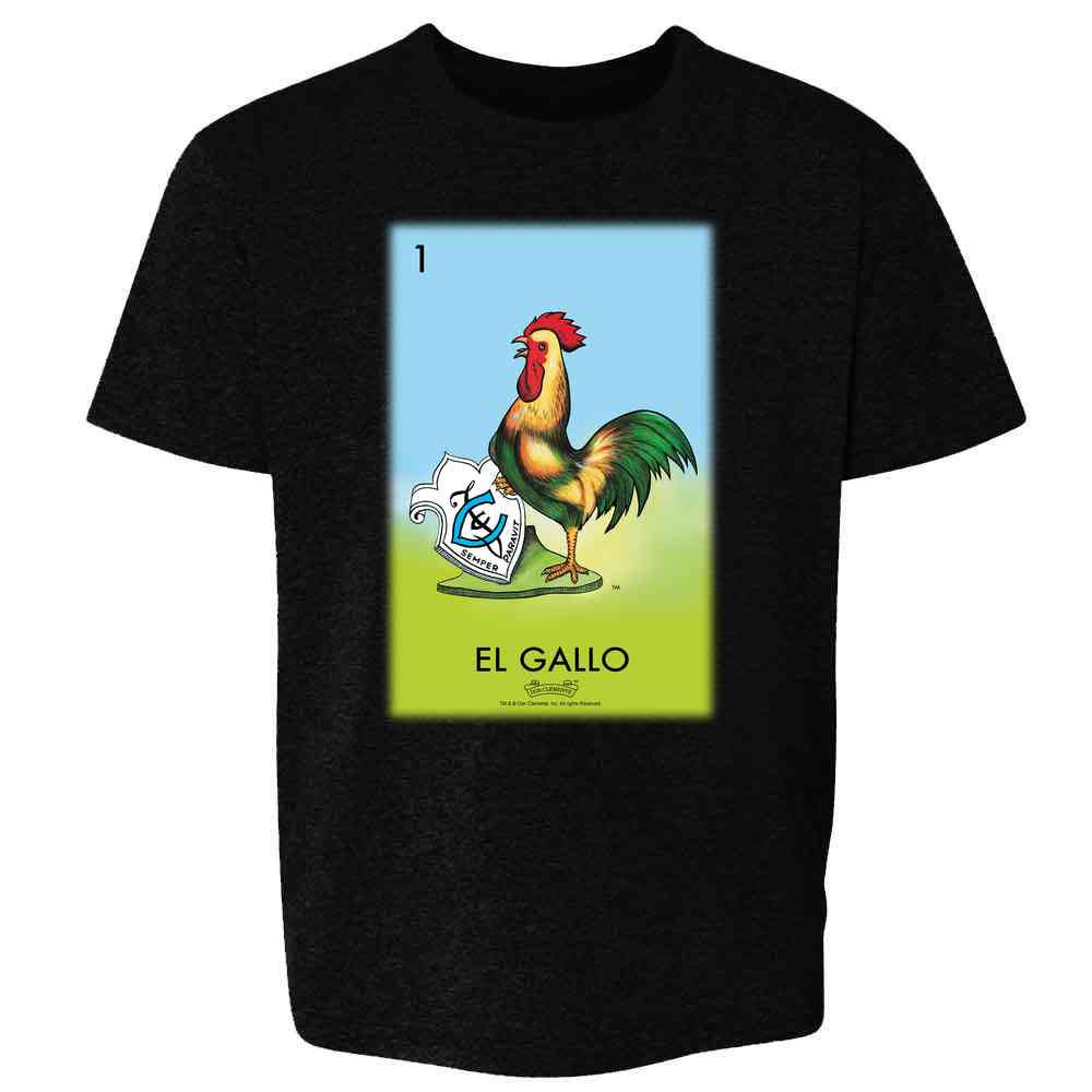 El Gallo Rooster Loteria Card Mexican Bingo Kids & Youth Tee