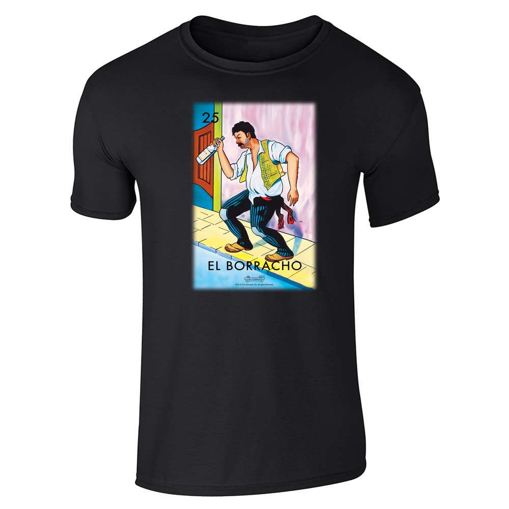 El Borracho T Shirt Funny Mexico Loteria Card Tee El Borracho T Shirt Funny Mexico Loteria Card Tee