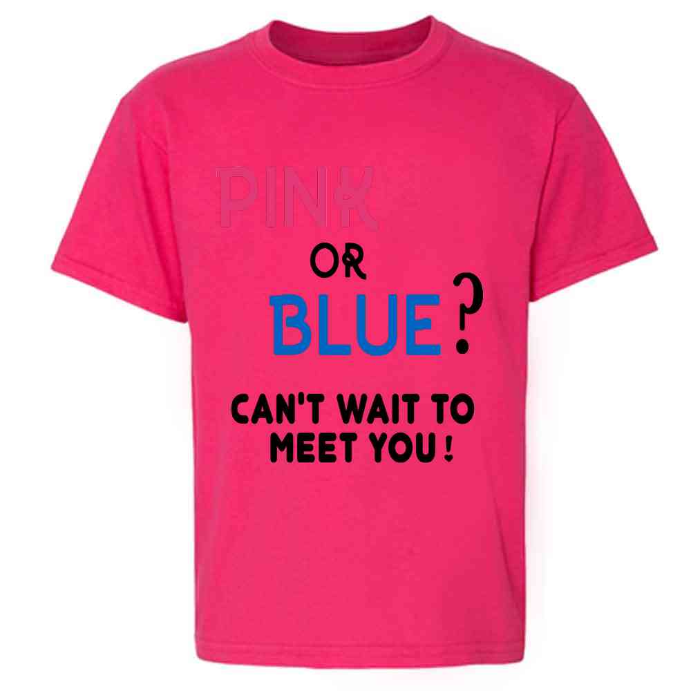 Gender Reveal T Shirt Pink For Kids Gender Reveal Pink Or Blue