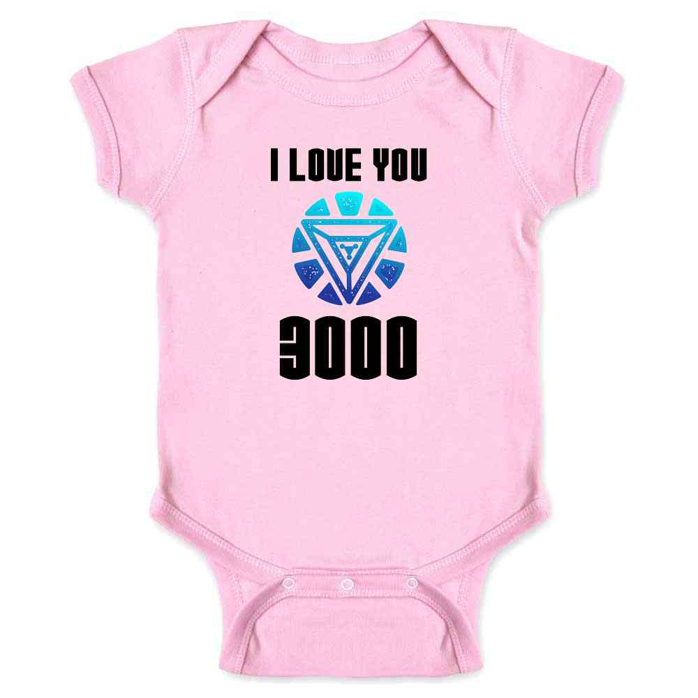 I Love You 3000 Gift For Dad Superhero Baby Bodysuit