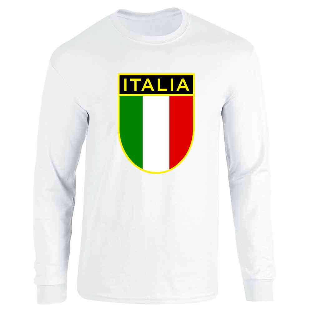 Italy Soccer National Team Retro Crest Long Sleeve