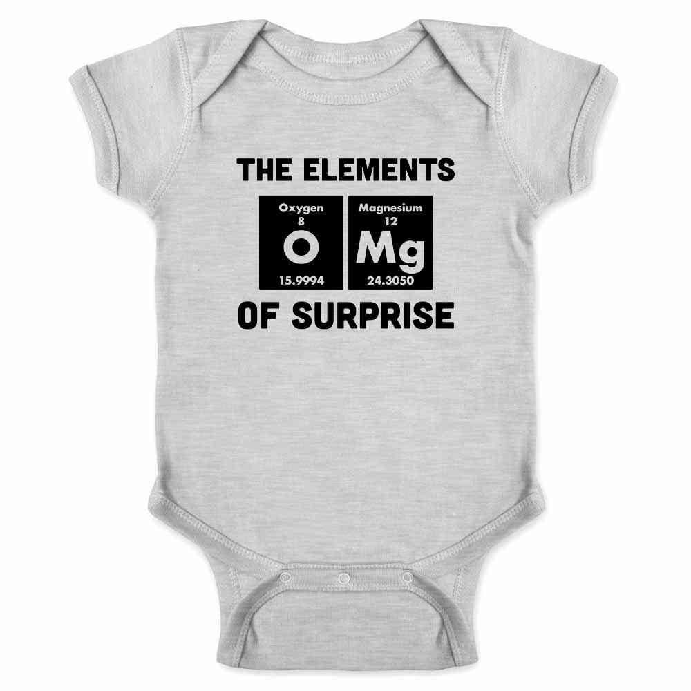 The Elements of Suprise OMG Funny Geeky Science Baby Bodysuit
