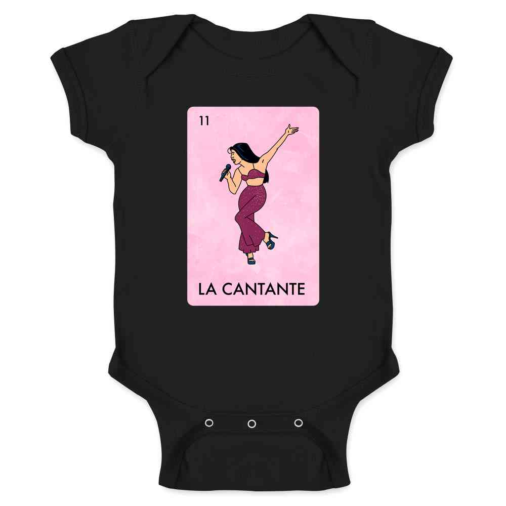 La Cantante Singer Mexican Lottery Funny Parody Tejano Music Baby Bodysuit