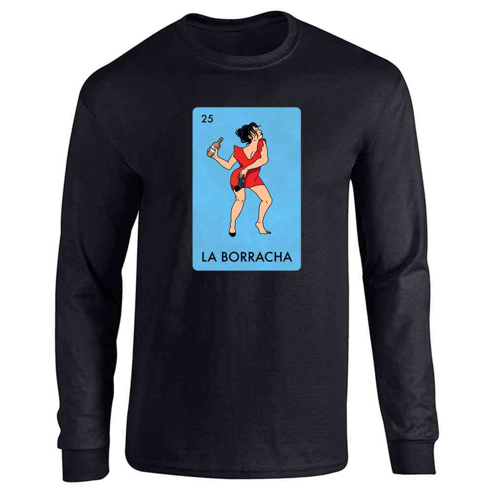 La Borracha Mexican Loteria Funny Drinking Beer Shirt