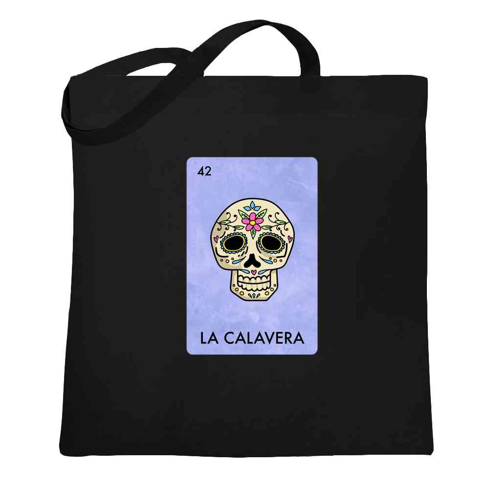 La Calavera Day of The Dead Sugar Skull Mexican Lottery Parody Tote Bag