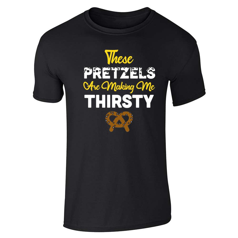 These Pretzels Are Making Me Thirsty T-Shirt - 90s Seinfeld Funny Graphic Tee For Men - View #9