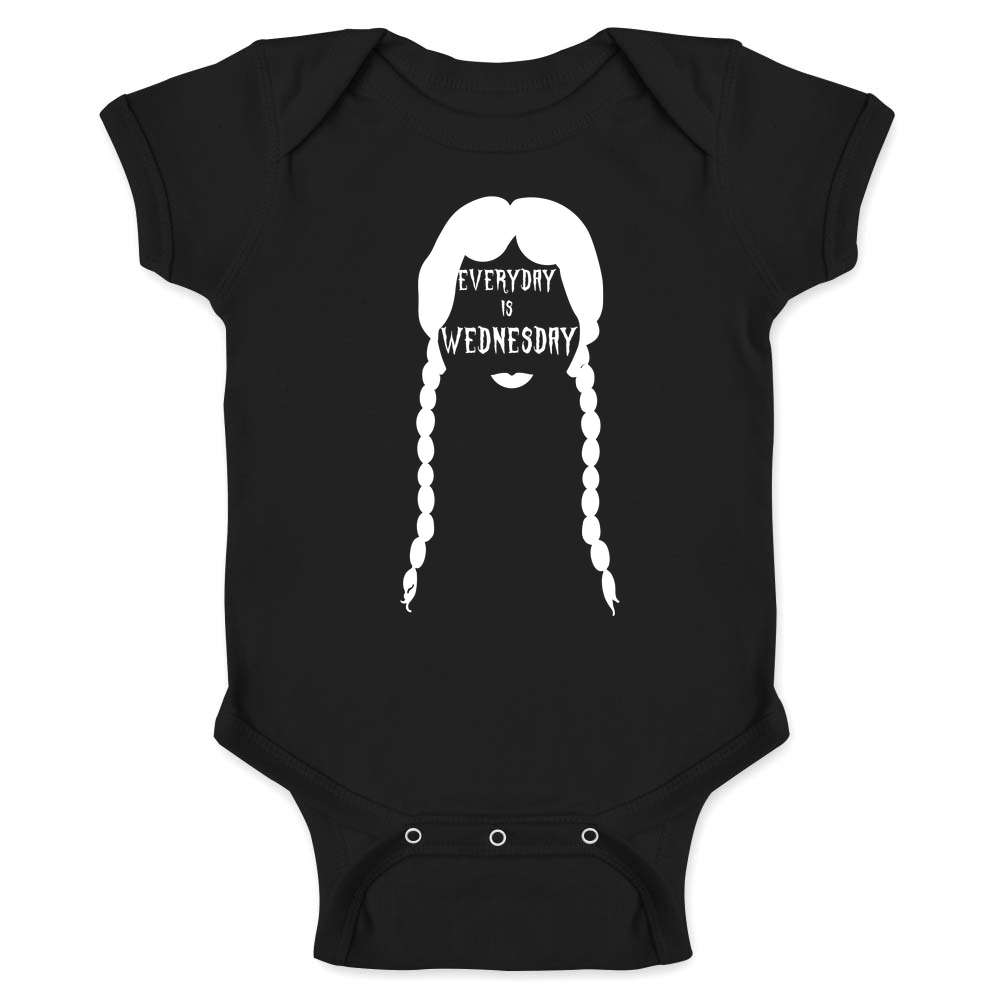 Every Day Is Gothic Funny Halloween Goth Baby Bodysuit