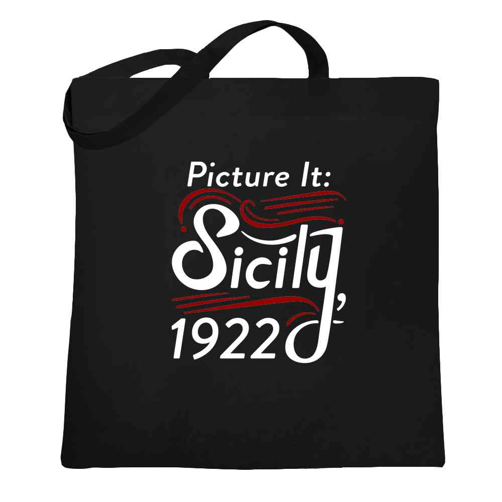 Picture It Sicily 1922 Television Funny Retro 80s Tote Bag
