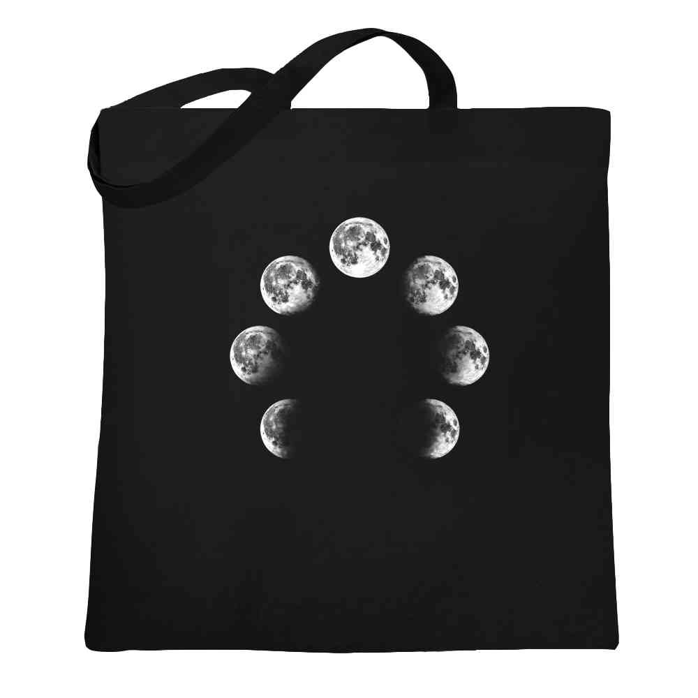 Moon Phases Lunar Cycle Astronomy La Luna Full Tote Bag