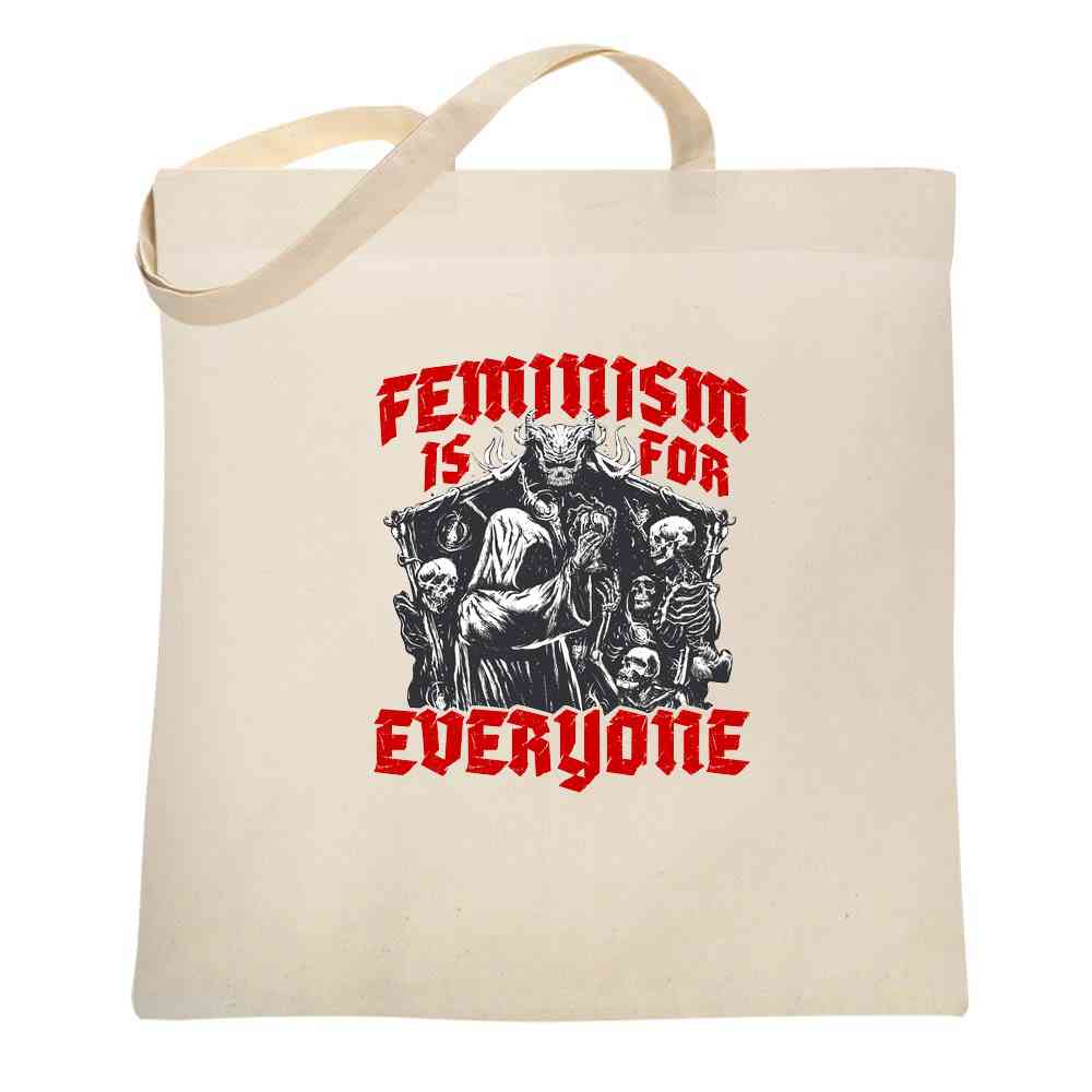 Feminism is for Everyone Metal Punk Emo Goth Tote Bag – popthreads.com