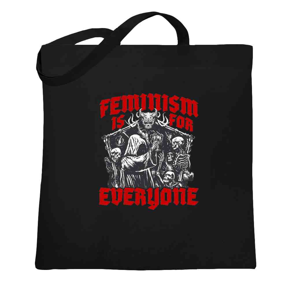 Feminism is for Everyone Metal Punk Emo Goth Tote Bag