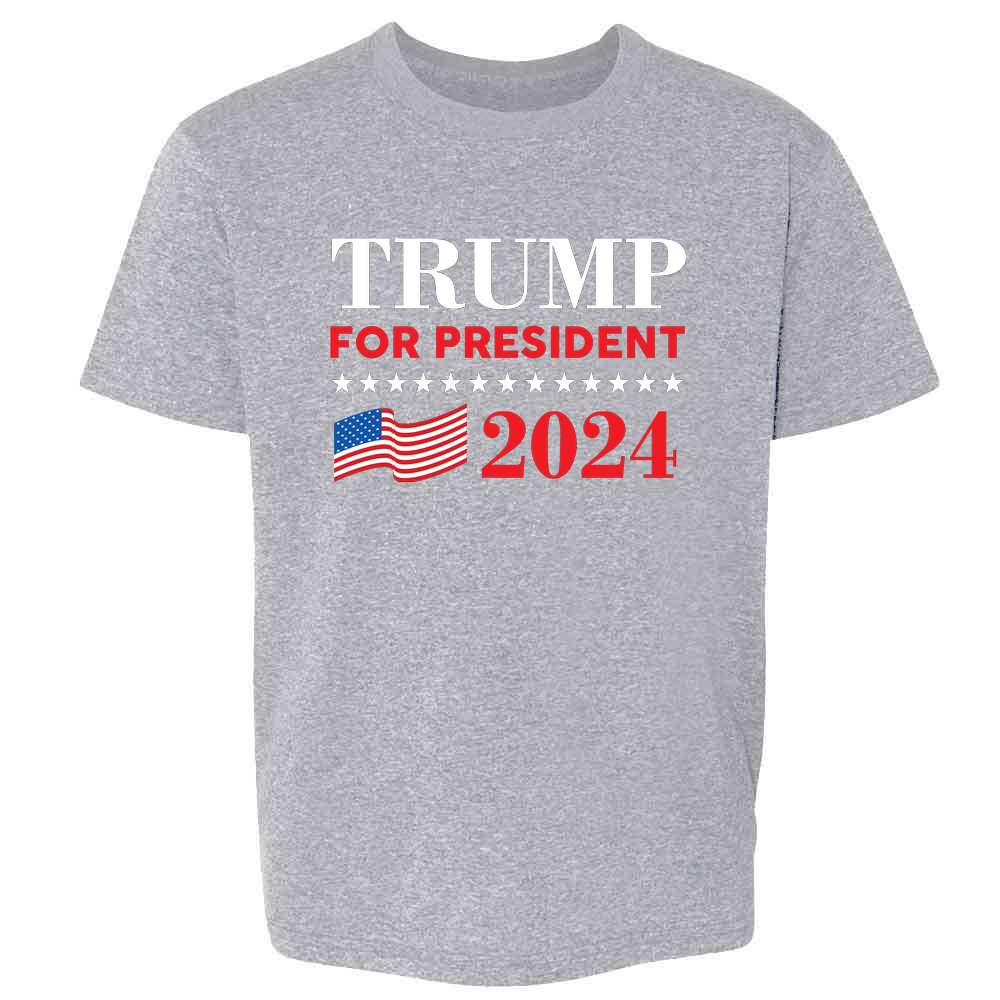 Donald Trump 2024 President Election MAGA 45 Kids & Youth Tee