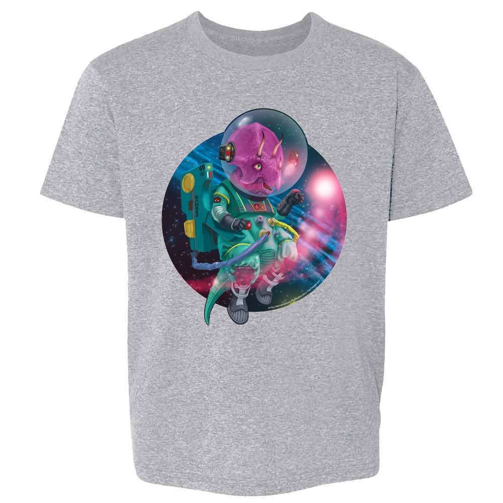 Triceratops Dinosaurs In Space Funny Cute  Kids & Youth Tee