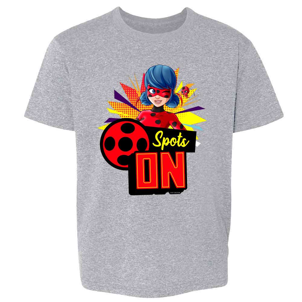Miraculous Ladybug and Cat Noir Merch Spots On Kids & Youth Tee
