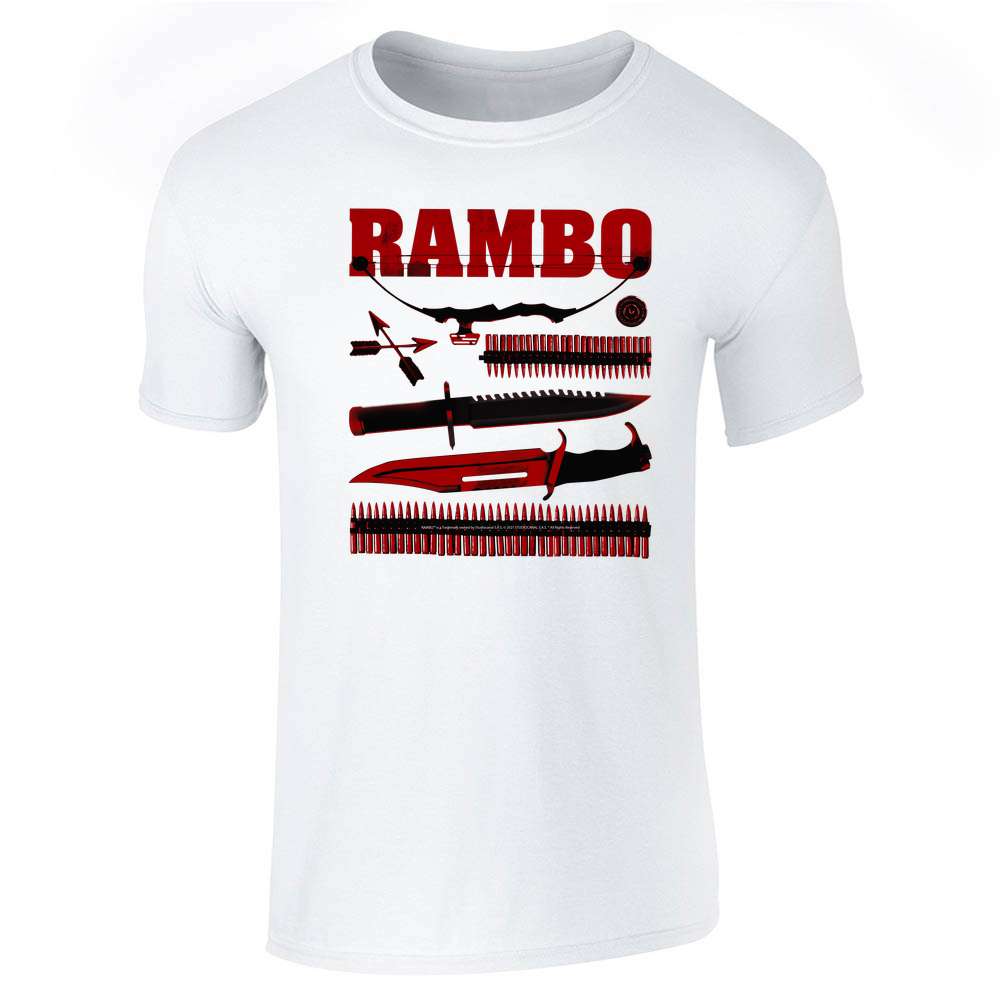 Rambo Weapons Arsenal Action 80s Movie  Unisex Tee