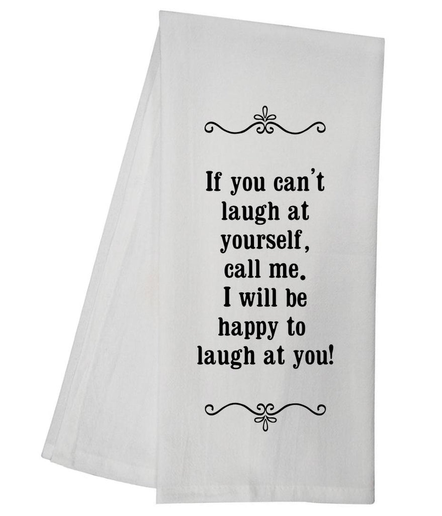 Laugh Yourself Tea Towel GGTT54