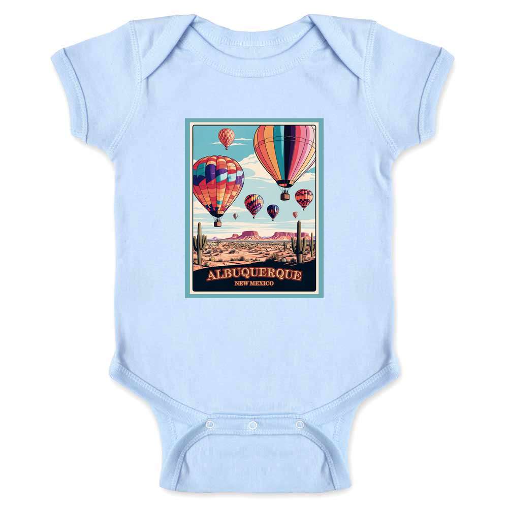 New Mexico Albuquerque Balloon Festival Desert II Baby Bodysuit