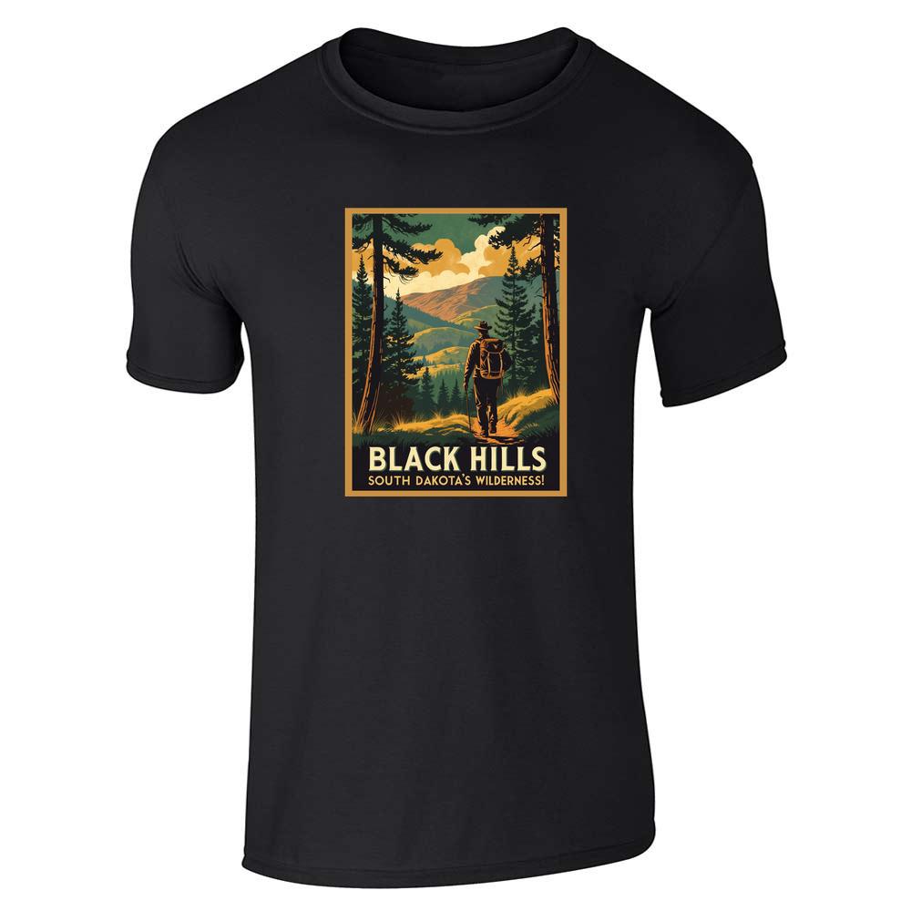 South Dakota Wilderness Black Hills Hiking Retro Unisex Tee