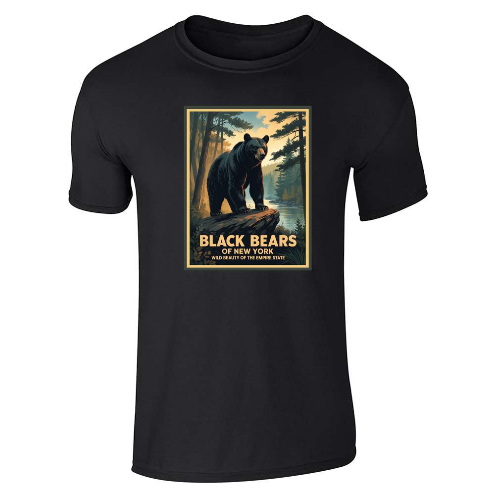 New York Black Bear Retro Travel Unisex Tee