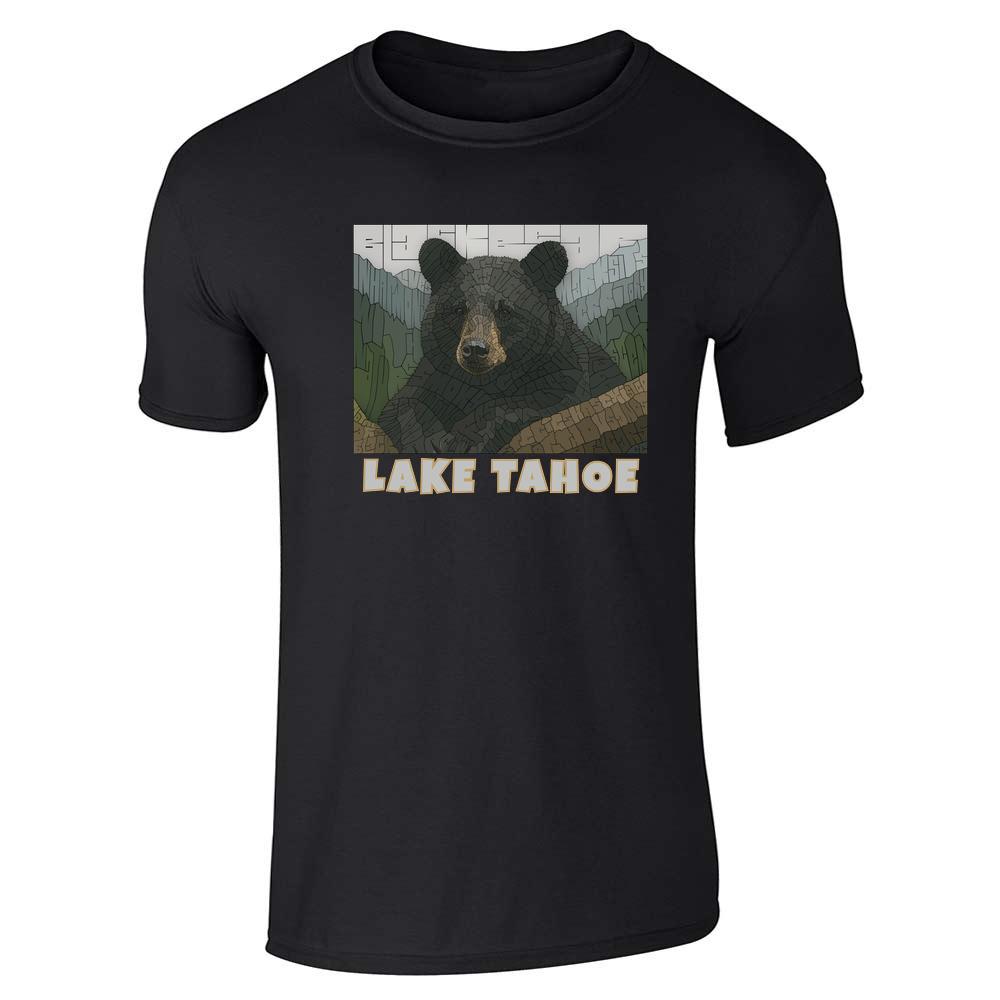 Curtis Epperson Lake Tahoe Bear Mosaic Word Art Unisex Tee
