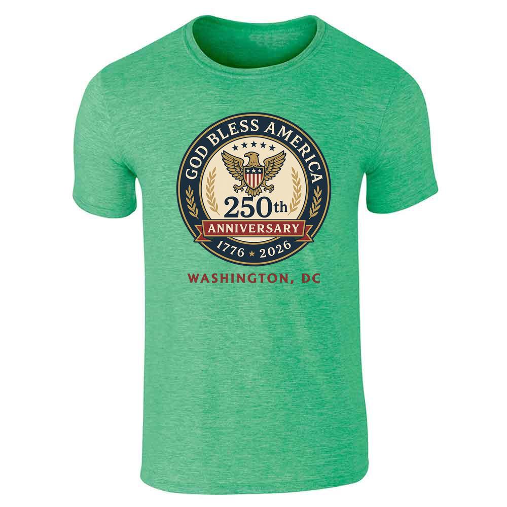 God Bless America 250th Anniversary Washington DC Unisex Tee