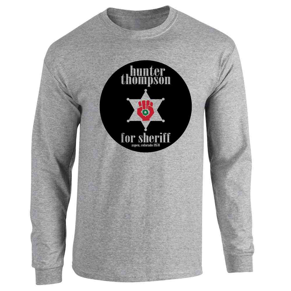 HUNTER / ハンター ORIGINAL LONG SLEEVE T-SHIRT GRAY Long Sleeve T-shirt - Double Heavyweight - Heather Grey