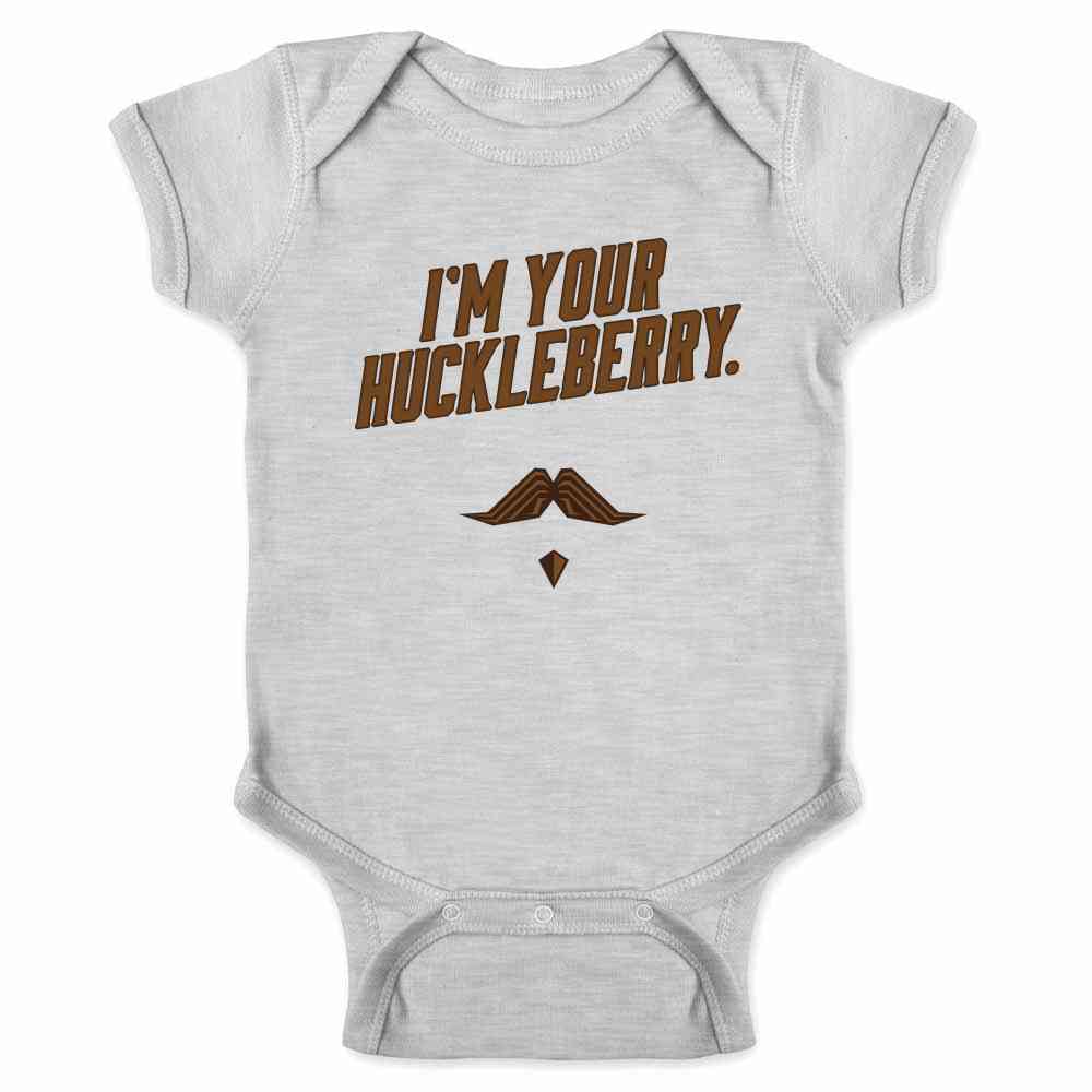 Im Your Huckleberry Western Quote Funny Vintage  Baby Bodysuit