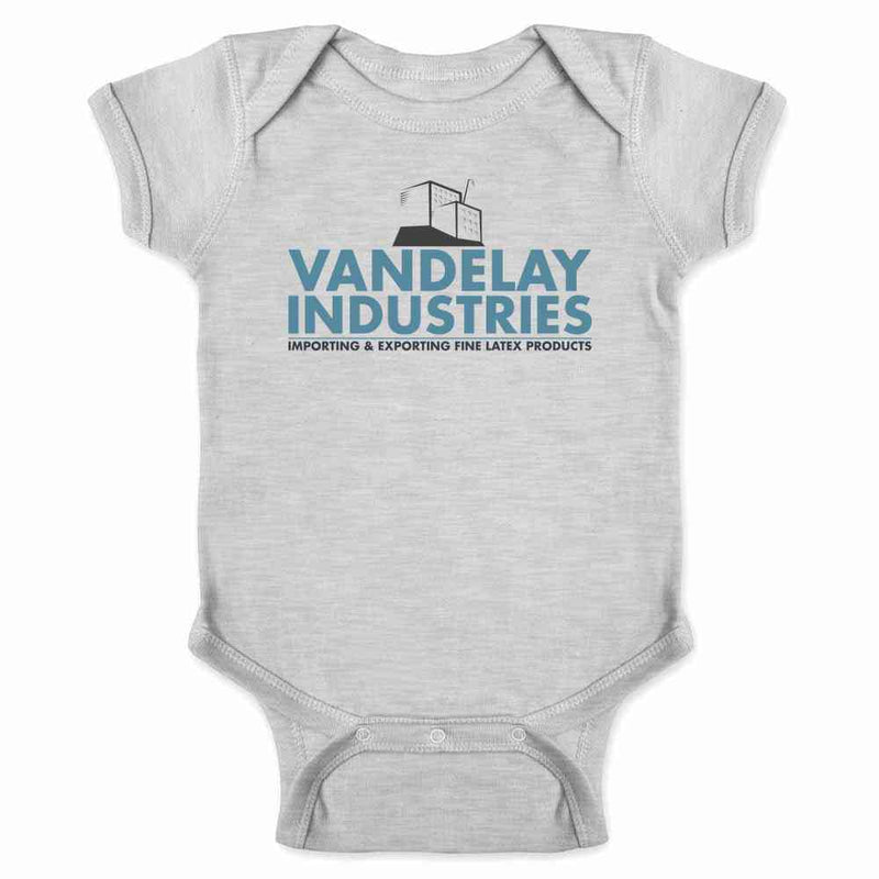 Vandelay Industries Company Logo Retro 90s Baby Bodysuit