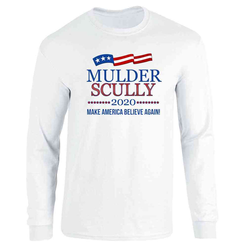 Mulder &amp; Scully 2024 Make America Believe Again Long Sleeve