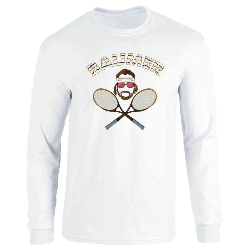 Baumer Richie Tenebaum Tennis Retro Vintage Long Sleeve