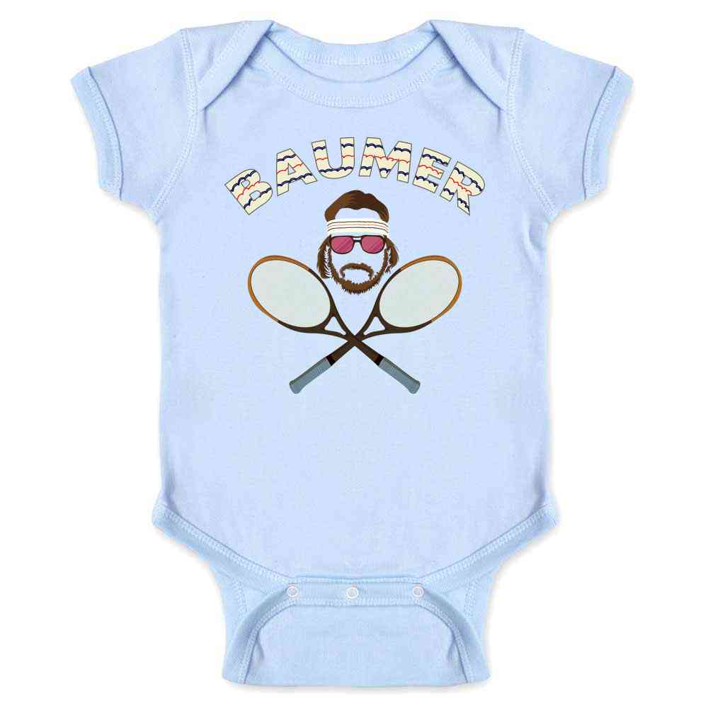 Baumer Richie Tenebaum Tennis Retro Vintage Baby Bodysuit