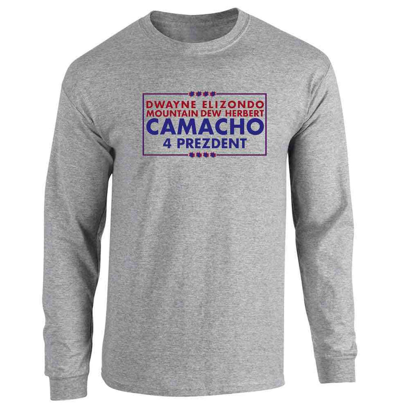 Camacho For President 2024 Funny Campaign Long Sleeve