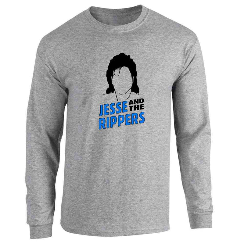 Jesse And The Rippers Band Retro Funny 90s Long Sleeve