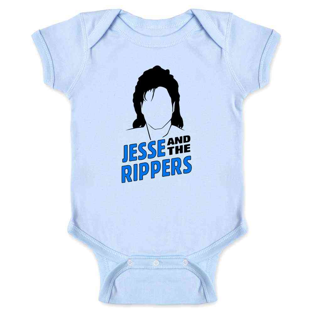 Jesse And The Rippers Band Retro Funny 90s Baby Bodysuit