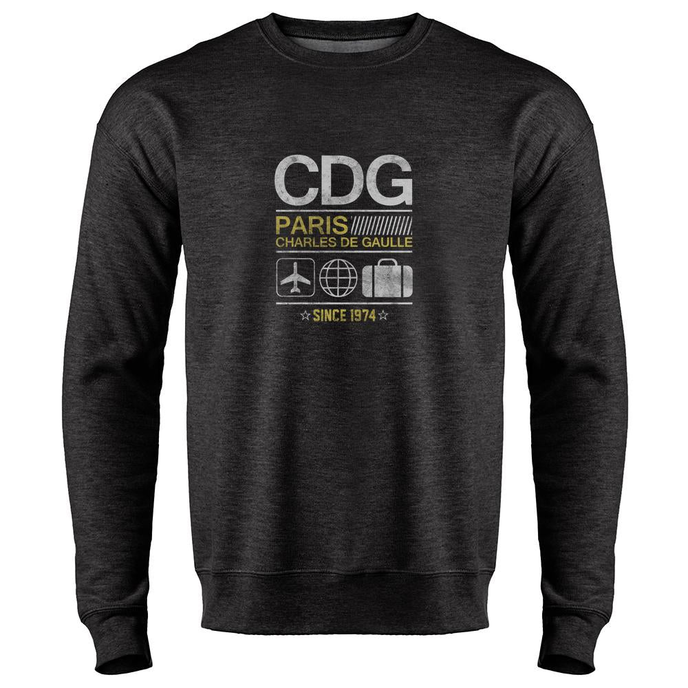 CDG Charles De Gaulle Paris Airport Code Travel Long Sleeve