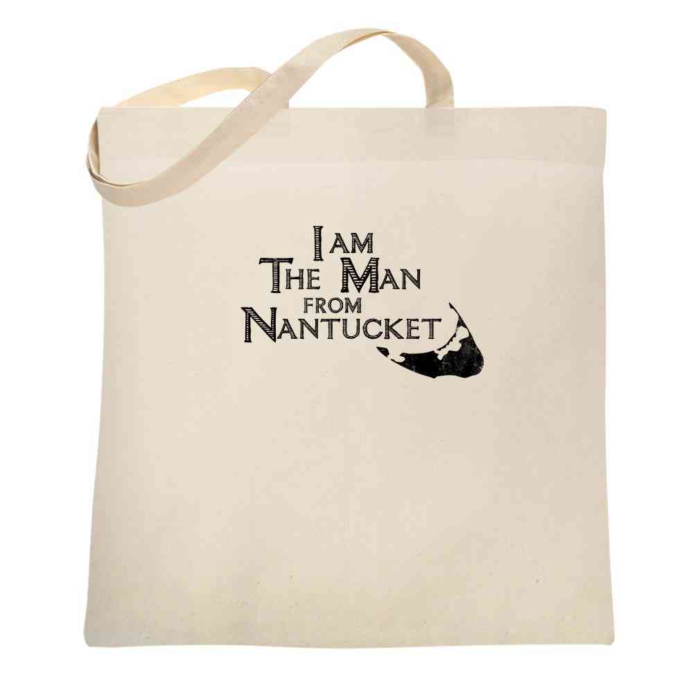 Nantucket Riddle I Am The Man From Nantucket Funny Limerick Tote Bag – Gotham Gifts ...