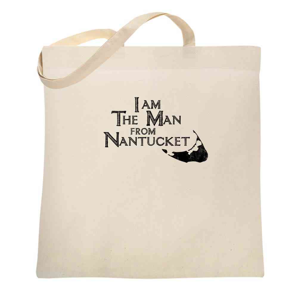 I Am The Man From Nantucket Funny Limerick Tote Bag